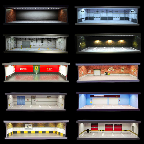 Diorama autogarage modell - diorama,