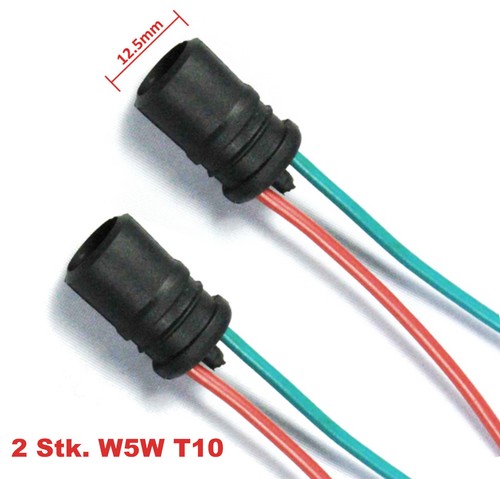 W5w t10 gummi sockel - 2x,
