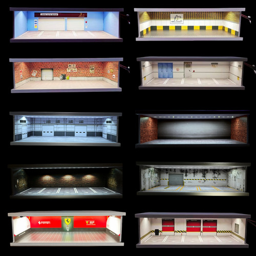 Diorama garage modell - garage,