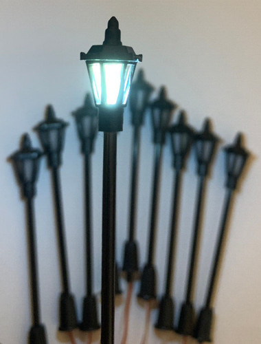 10x led strassenlaterne - h0, tt