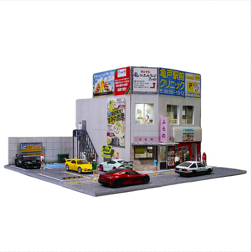 Diorama diecast garage - diorama, 1/64