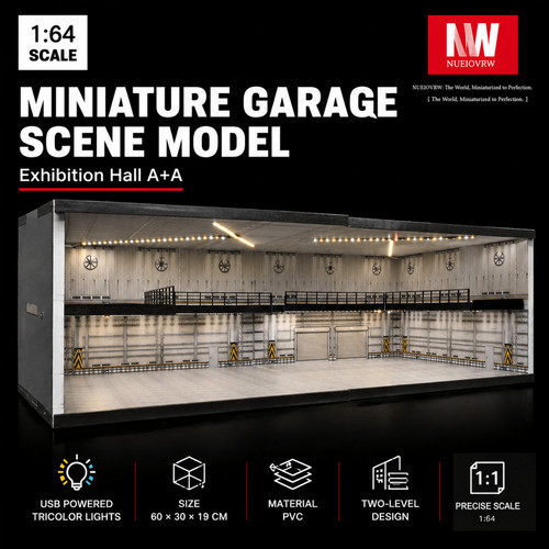 Diorama diecast garage - 1/64,